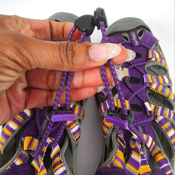 Keen Women's Purple & Orange Waterproof Strap Beach Sandals Antiodor, sz 8.5 - Picture 8 of 12